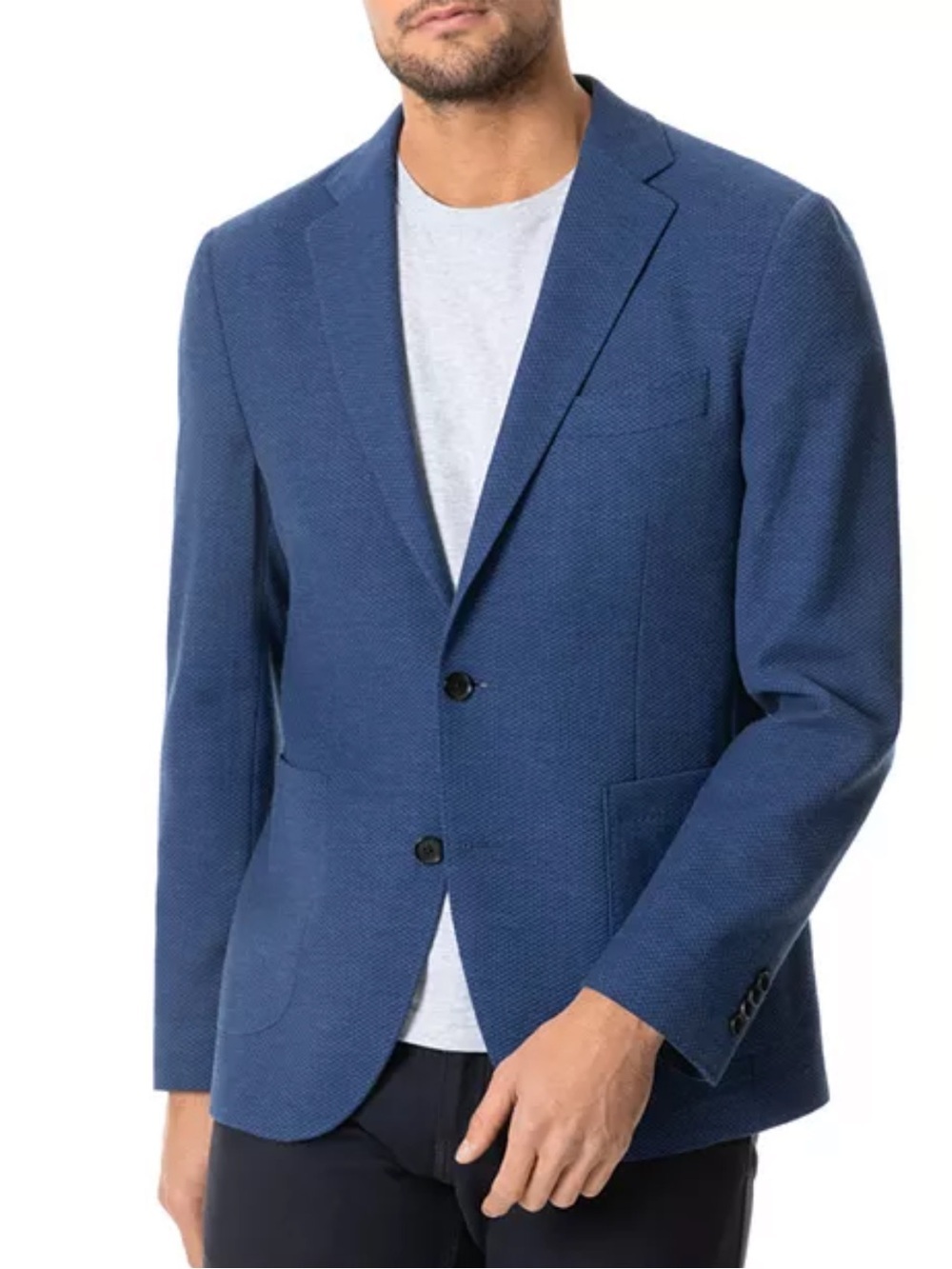 NWT Rodd & Gunn Fife Street Jacket Blazer Ink Blue Birdseye Weave Sz XS